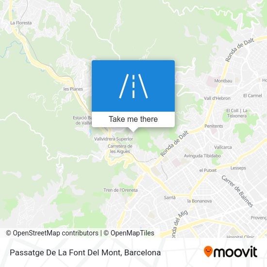 Passatge De La Font Del Mont map