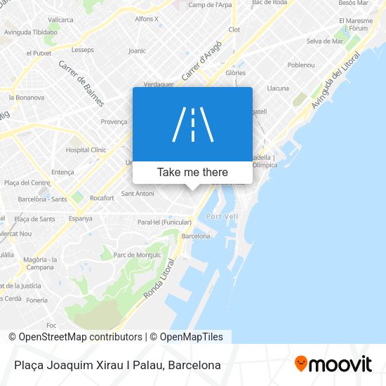 Plaça Joaquim Xirau I Palau map