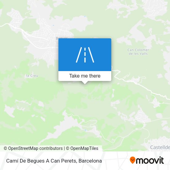 Camí De Begues A Can Perets map