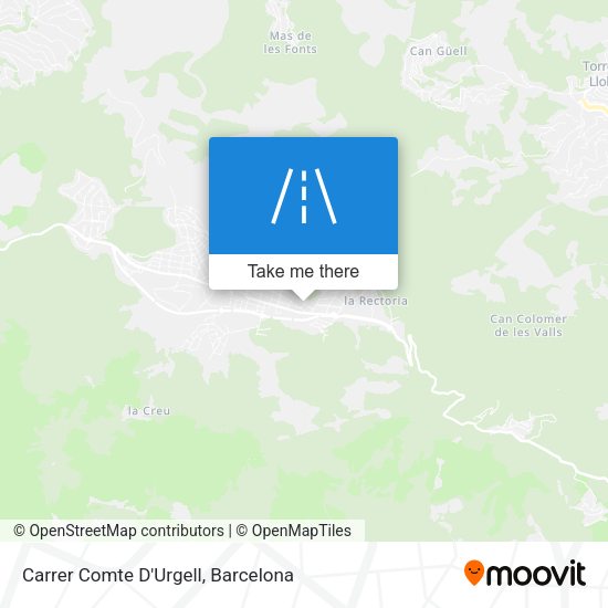 Carrer Comte D'Urgell map