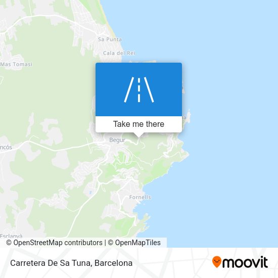 Carretera De Sa Tuna map