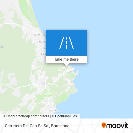 Carretera Del Cap Sa Sal map