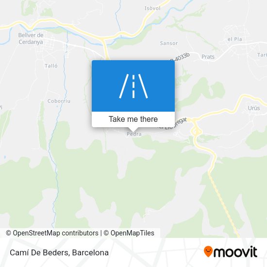 Camí De Beders map