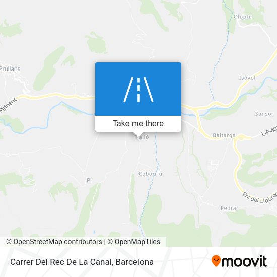 Carrer Del Rec De La Canal map