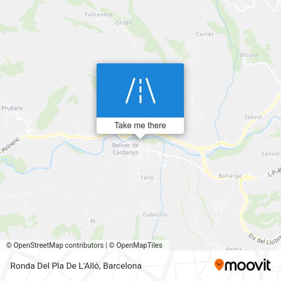 Ronda Del Pla De L'Alló map