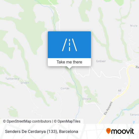 Senders De Cerdanya (133) map