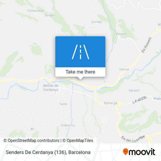 Senders De Cerdanya (136) map