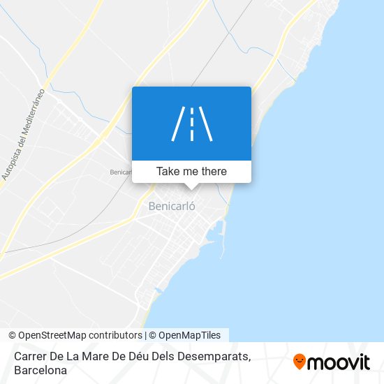 Carrer De La Mare De Déu Dels Desemparats map