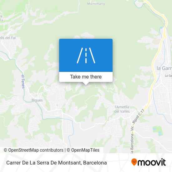 Carrer De La Serra De Montsant map