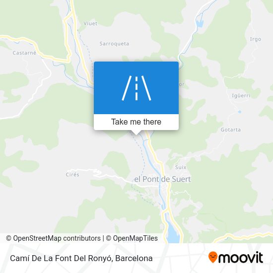Camí De La Font Del Ronyó map