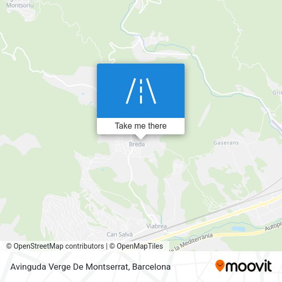 Avinguda Verge De Montserrat map