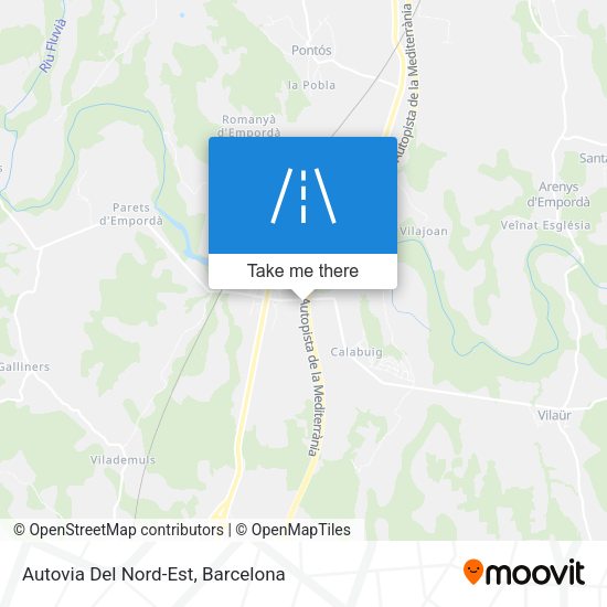 Autovia Del Nord-Est map