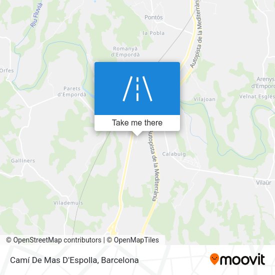 Camí De Mas D'Espolla map