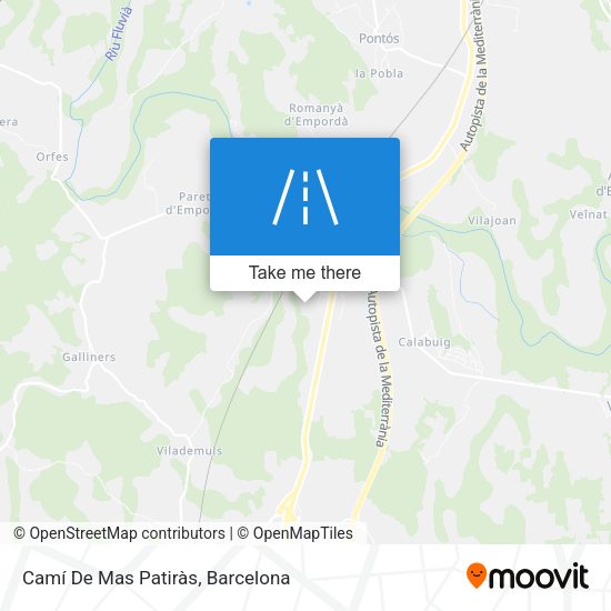 Camí De Mas Patiràs map