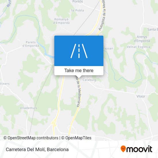 Carretera Del Molí map