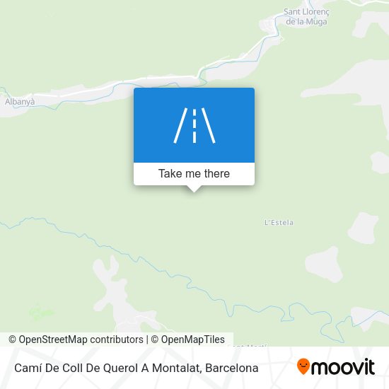Camí De Coll De Querol A Montalat map