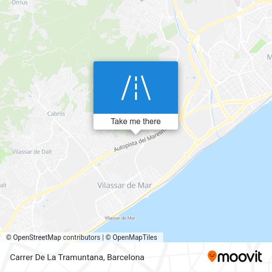 Carrer De La Tramuntana map