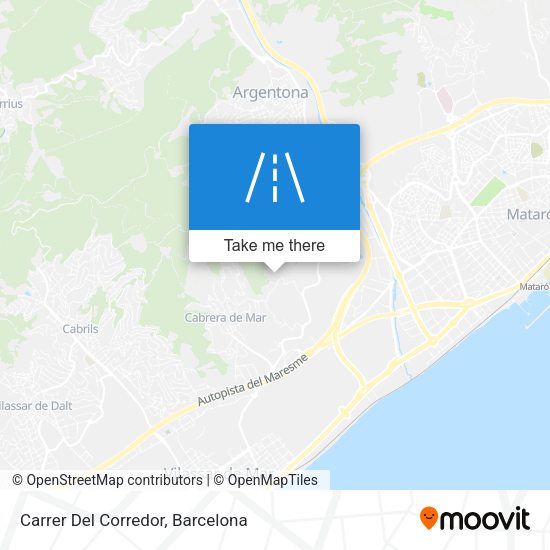 Carrer Del Corredor map