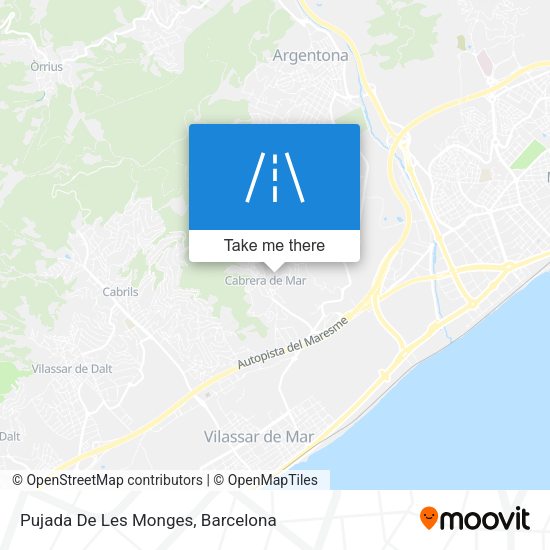 Pujada De Les Monges map