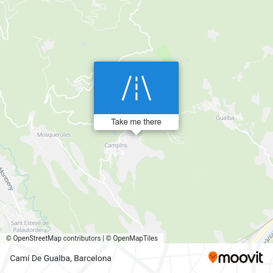 Camí De Gualba map