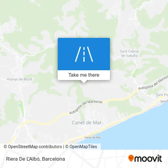 Riera De L'Albó map