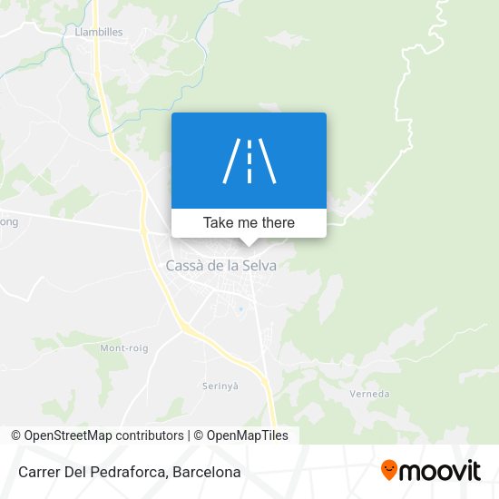Carrer Del Pedraforca map