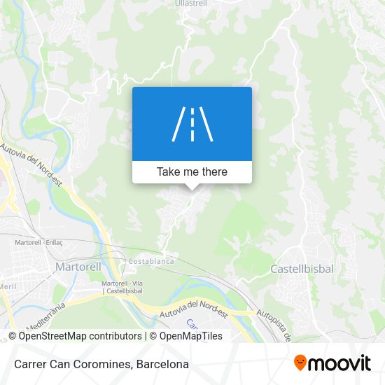 Carrer Can Coromines map