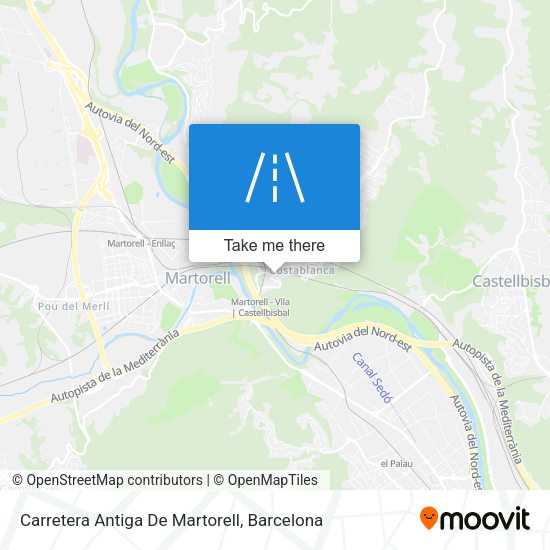 Carretera Antiga De Martorell map