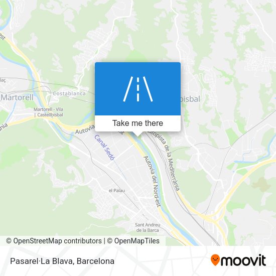 Pasarel·La Blava map