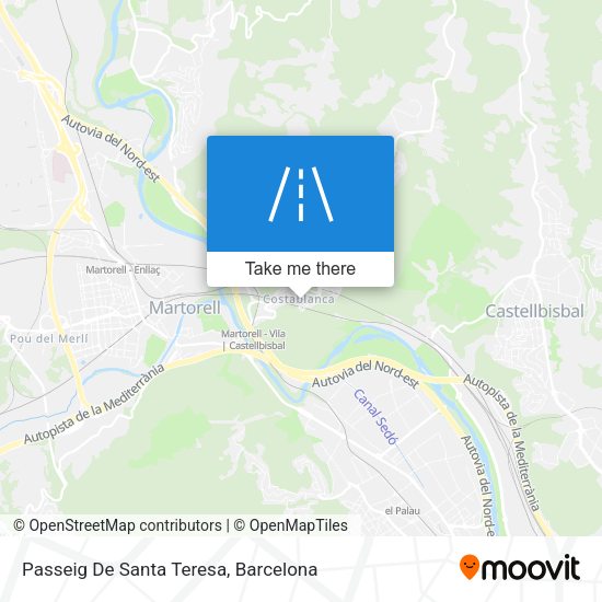 Passeig De Santa Teresa map