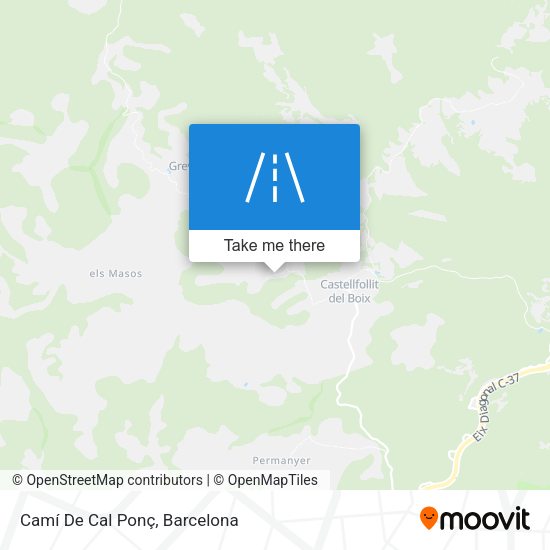 Camí De Cal Ponç map