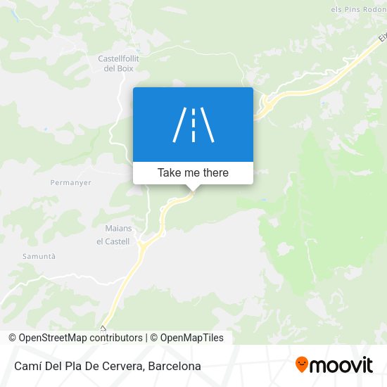 Camí Del Pla De Cervera map