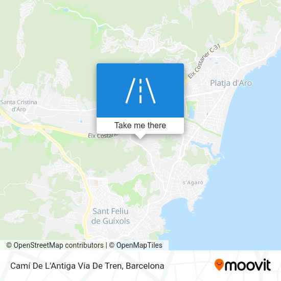 Camí De L'Antiga Via De Tren map