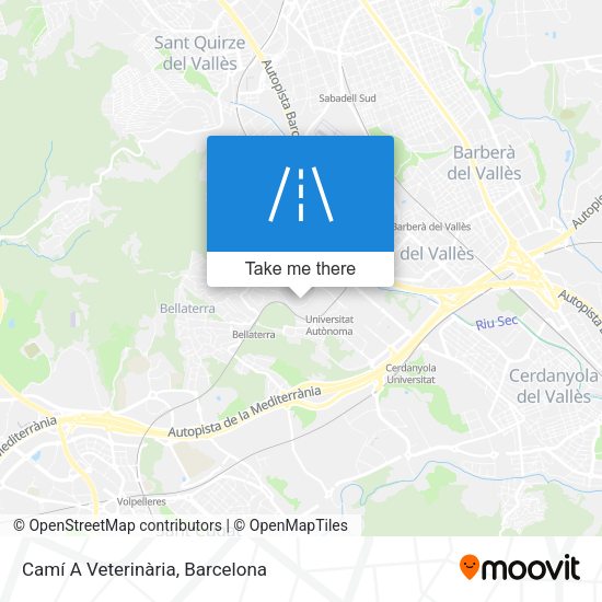 Camí A Veterinària map