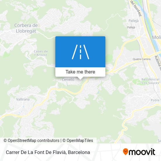Carrer De La Font De Flavià map