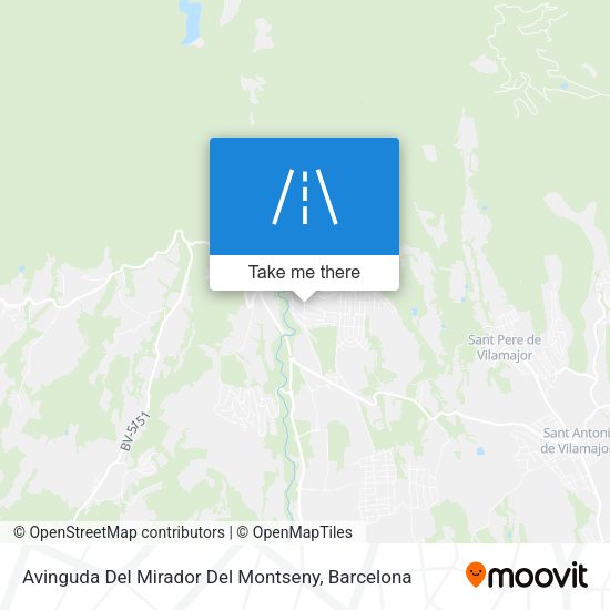 Avinguda Del Mirador Del Montseny map