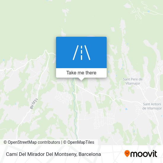 Camí Del Mirador Del Montseny map