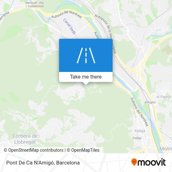 Pont De Ca N'Amigó map