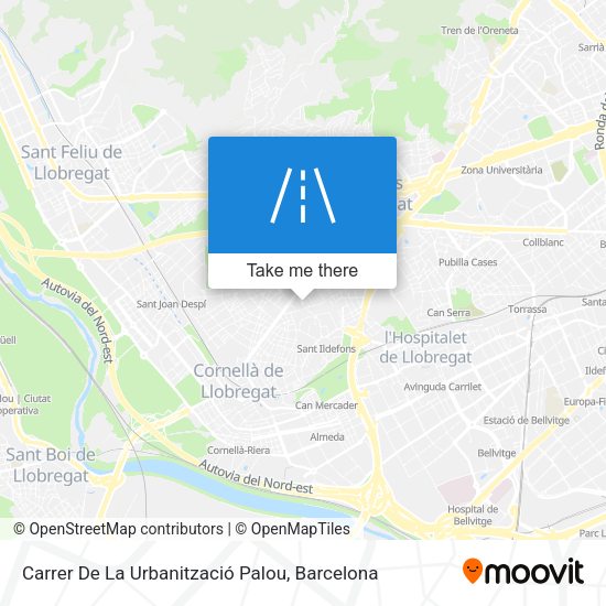 Carrer De La Urbanització Palou map