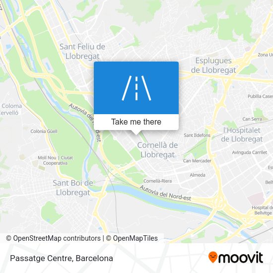 Passatge Centre map