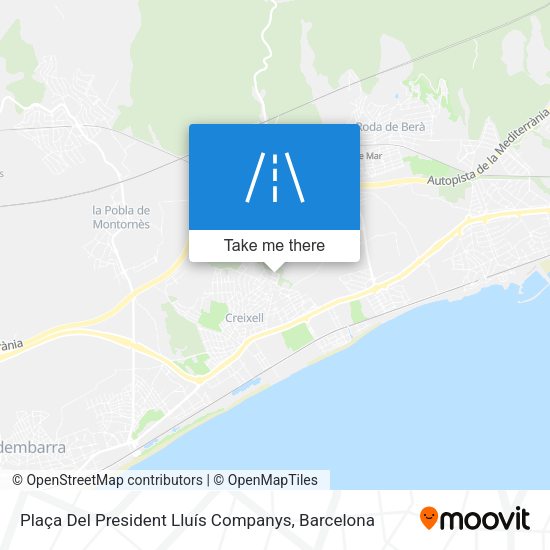 Plaça Del President Lluís Companys map