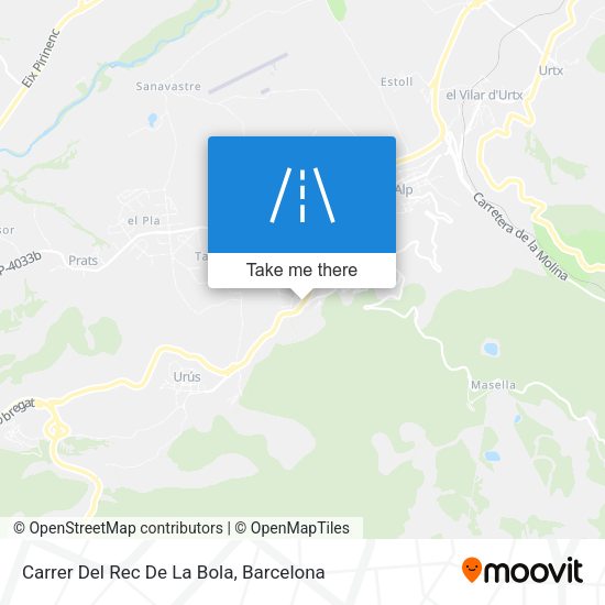 Carrer Del Rec De La Bola map