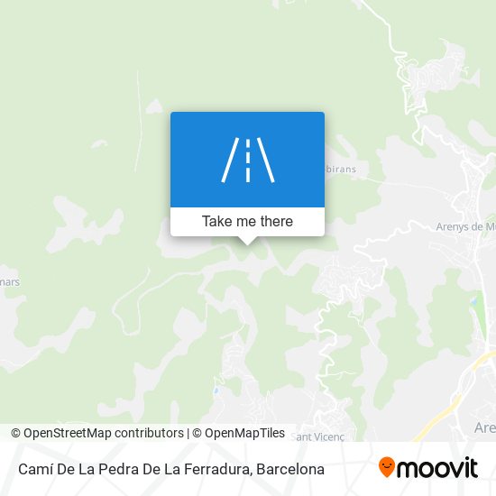 Camí De La Pedra De La Ferradura map