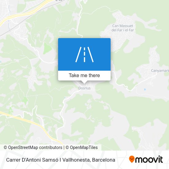 Carrer D'Antoni Samsó I Vallhonesta map