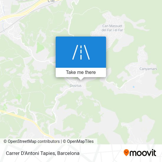 Carrer D'Antoni Tapies map