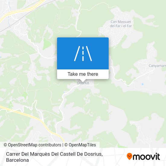 Carrer Del Marquès Del Castell De Dosrius map