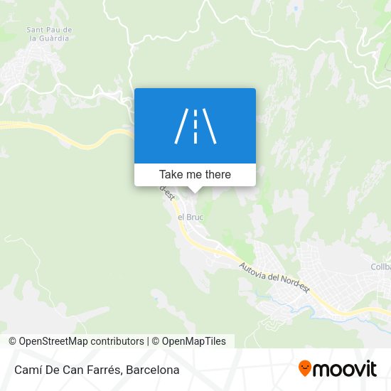 Camí De Can Farrés map