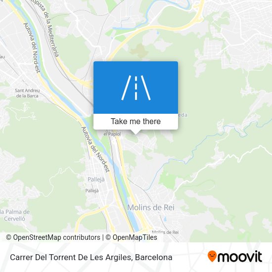 Carrer Del Torrent De Les Argiles map