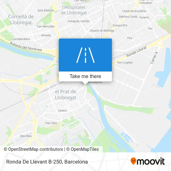 Ronda De Llevant B-250 map