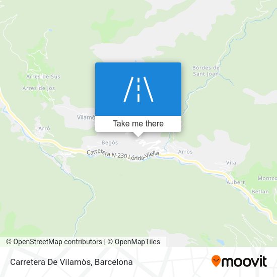 Carretera De Vilamòs map